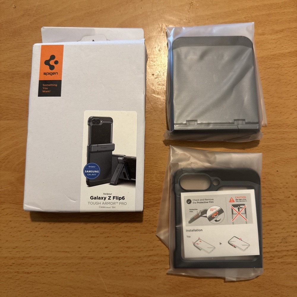 Spigen Galaxy Z Flip 6 Tough Armor Pro Phone Case |‎ Hinge Protection ACS08292